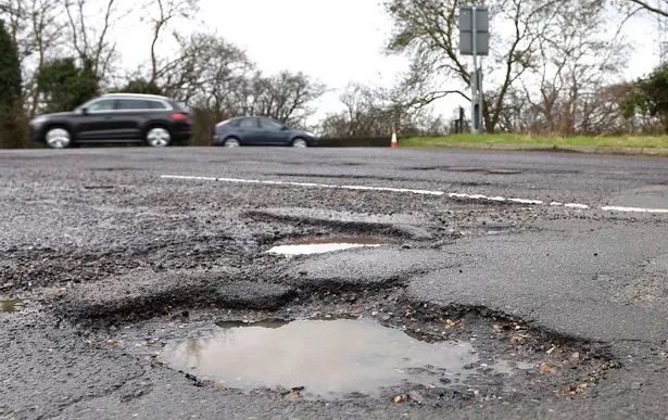 Staffordshire potholes