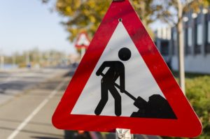 Road works in Stafford