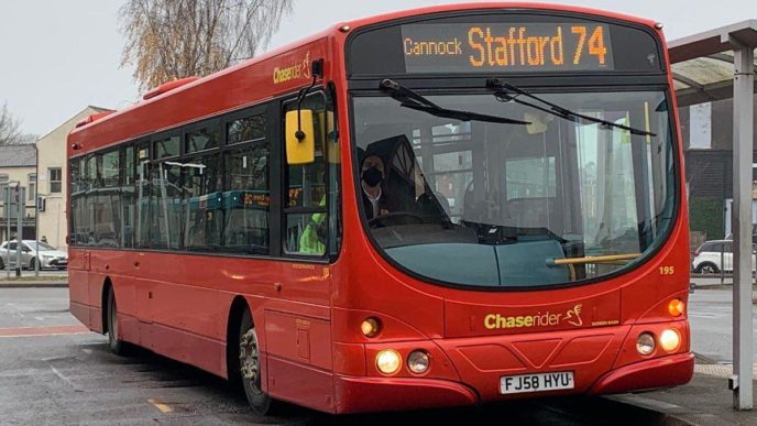 Staffordshire bus services