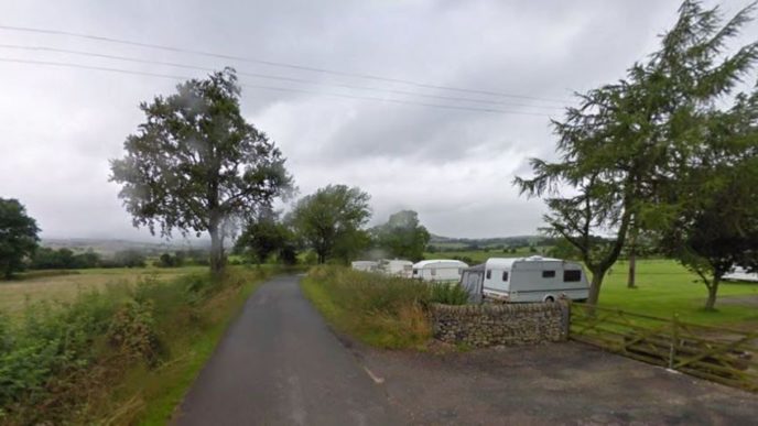 Upper Hurst Farm, the site of the fire